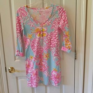 Lilly Pulitzer cotton t-shirt dress/nightgown, Sm